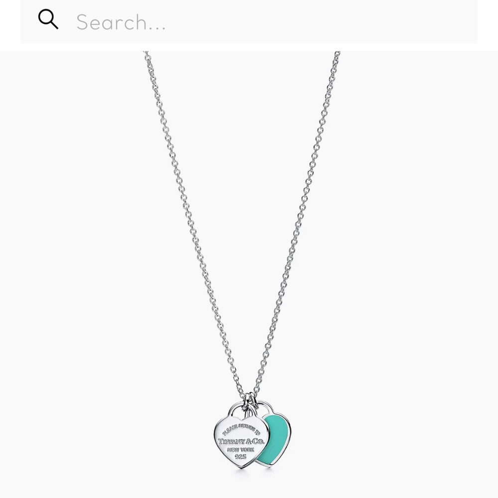 Tiffany Blue® Double Heart Tag Pendant